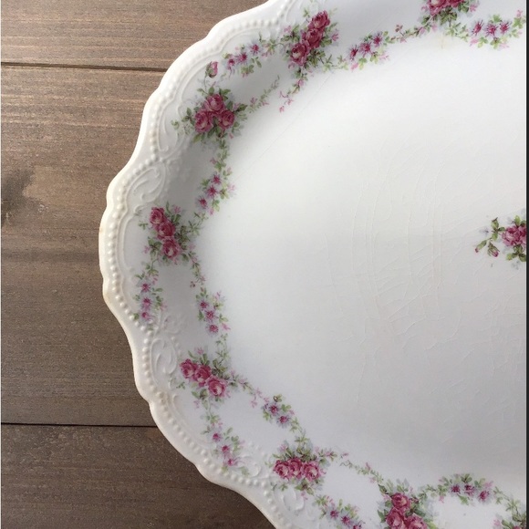 🌸VTG Porcelain Serving Platter - Picture 2 of 10